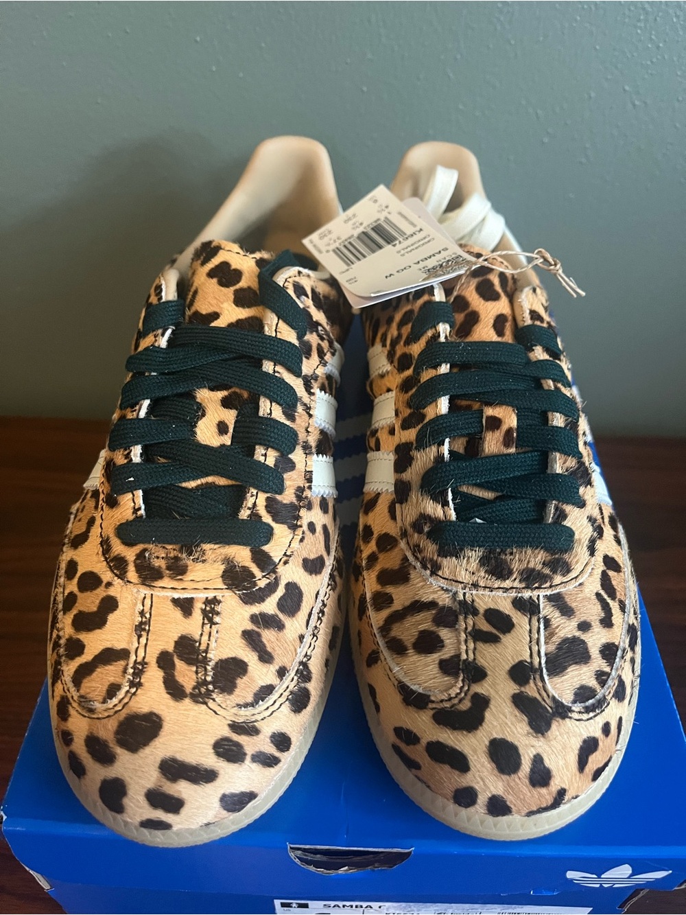 Adidas Samba OG Leopard Magic Pony Hair Women’s Size 6 1/2 NWT KI6674